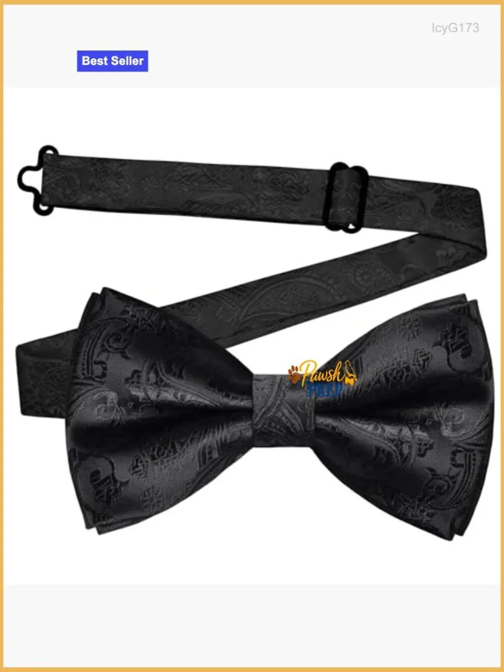 Paisley Jacquard Bow Tie Set with Pocket Square and Cufflinks
